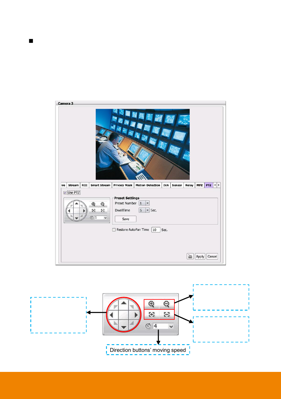 Ptz function, Setup ip ptz | AVer E5000 series User Manual | Page 96 / 191