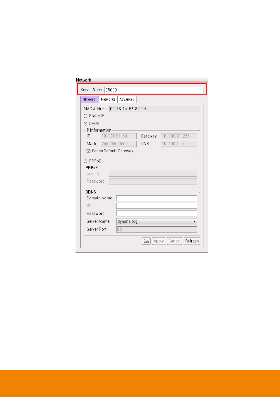 Setup the nvr server name | AVer CM5000 User Manual | Page 102 / 157