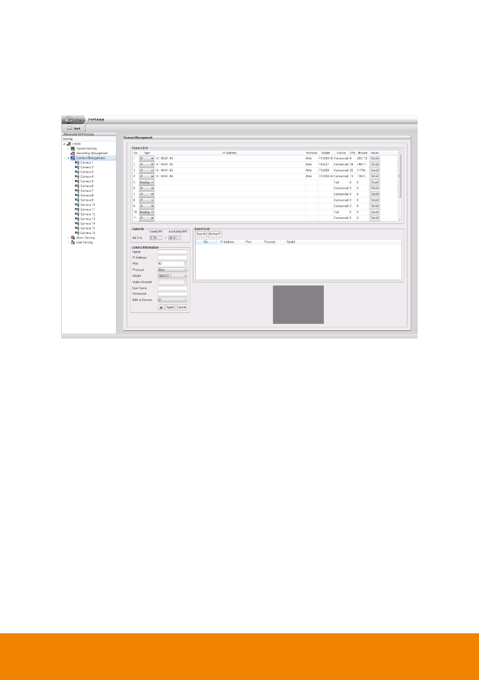 4 camera setting, Camera setting | AVer CM5000 User Manual | Page 109 / 157