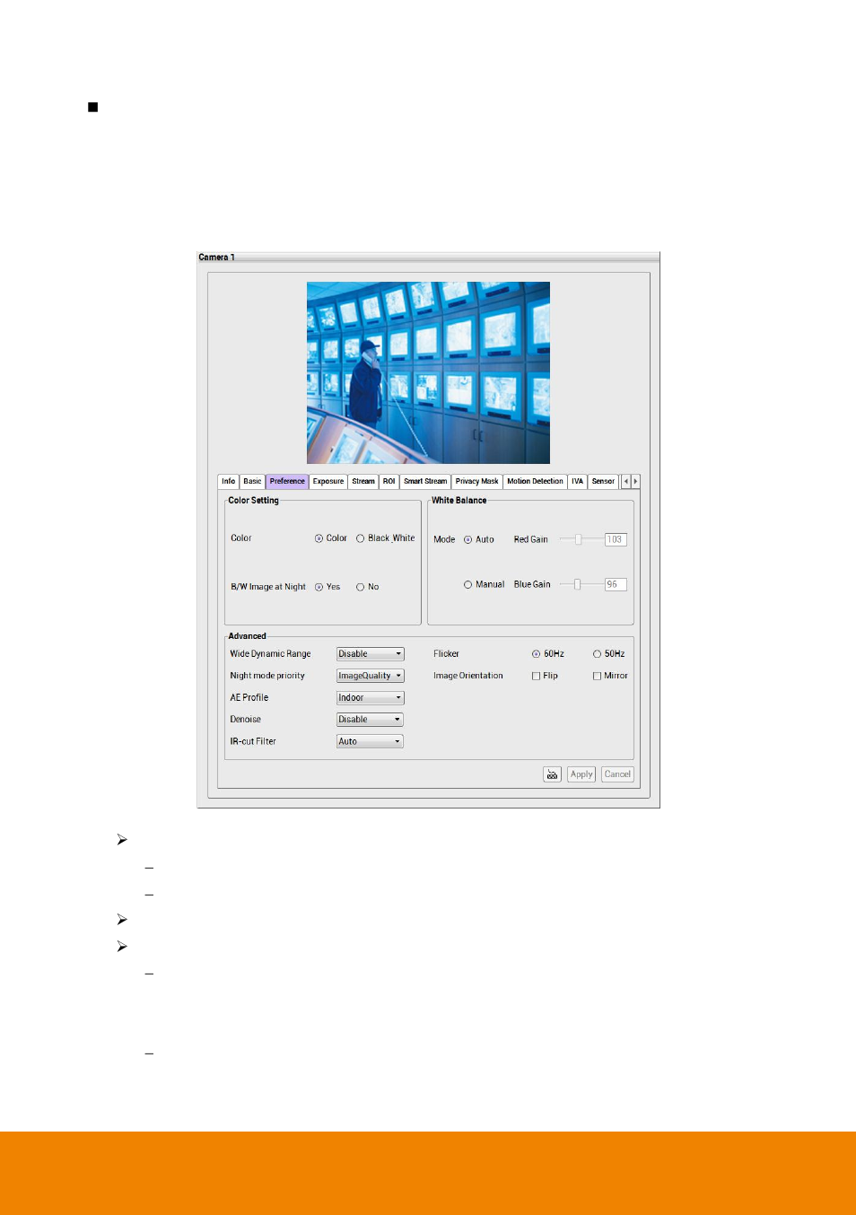 Preference | AVer CM5000 User Manual | Page 116 / 157