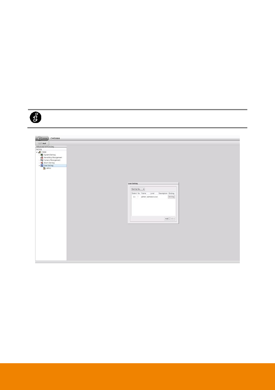 7 user account setting, Create an user account, User account setting | AVer CM5000 User Manual | Page 151 / 157