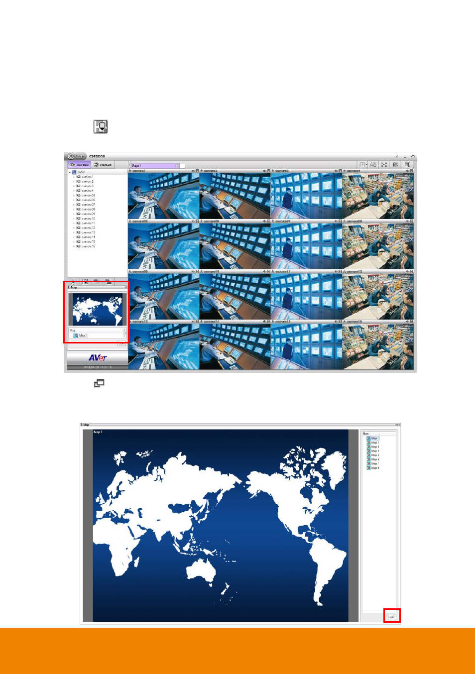 1 e-map setting, E-map setting, Chapter 4.1.1 | AVer CM5000 User Manual | Page 34 / 157