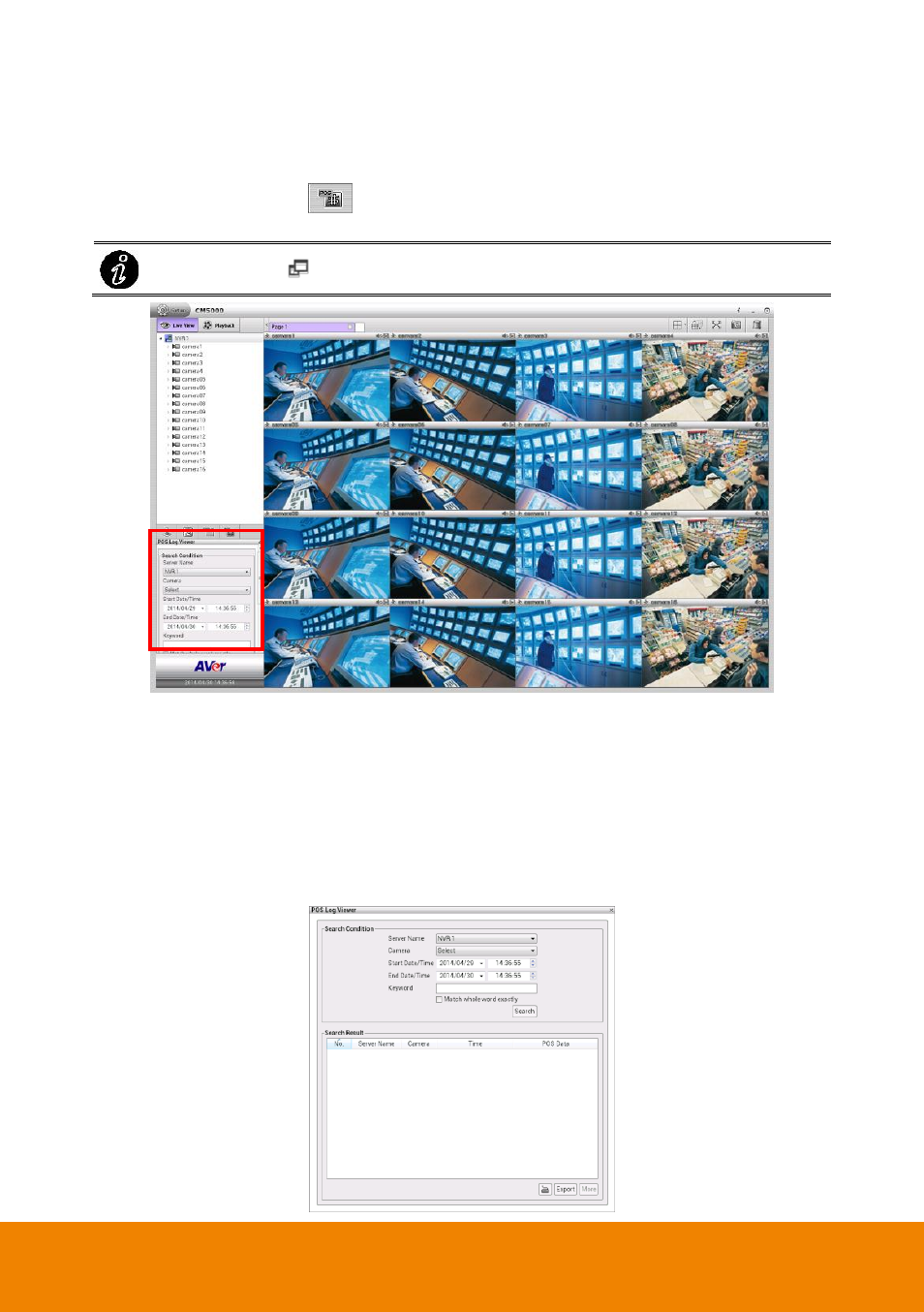 3 use the pos log viewer, Use the pos log viewer, Chapter 4.4.3 | AVer CM5000 User Manual | Page 80 / 157