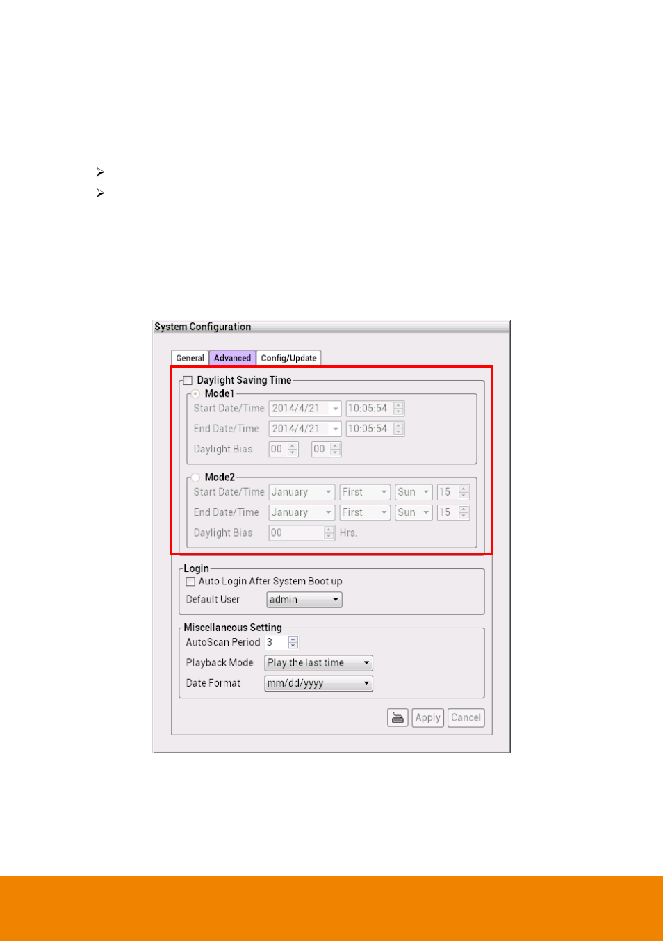 Daylight saving time setting | AVer CM5000 User Manual | Page 91 / 157