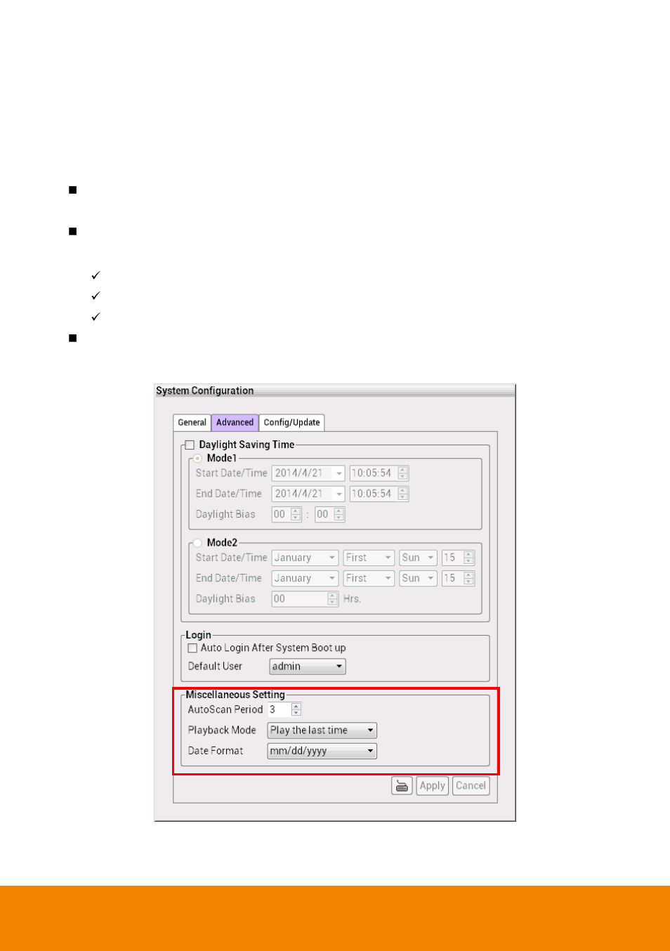 Customize system miscellaneous setting | AVer CM5000 User Manual | Page 93 / 157