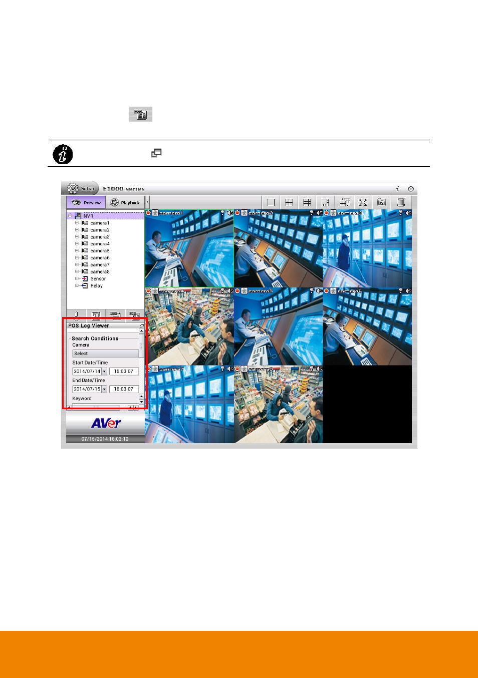 3 using the pos log viewer, Chapter 2.17.3 | AVer E1008H User Manual | Page 133 / 180