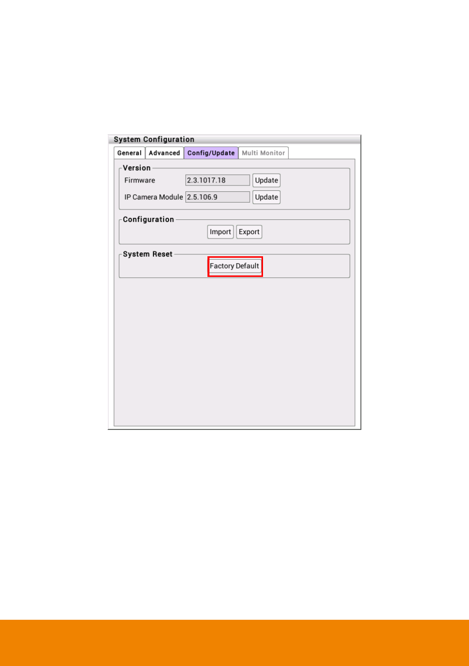 5 reset to factory default, Reset to factory default | AVer E1008H User Manual | Page 49 / 180