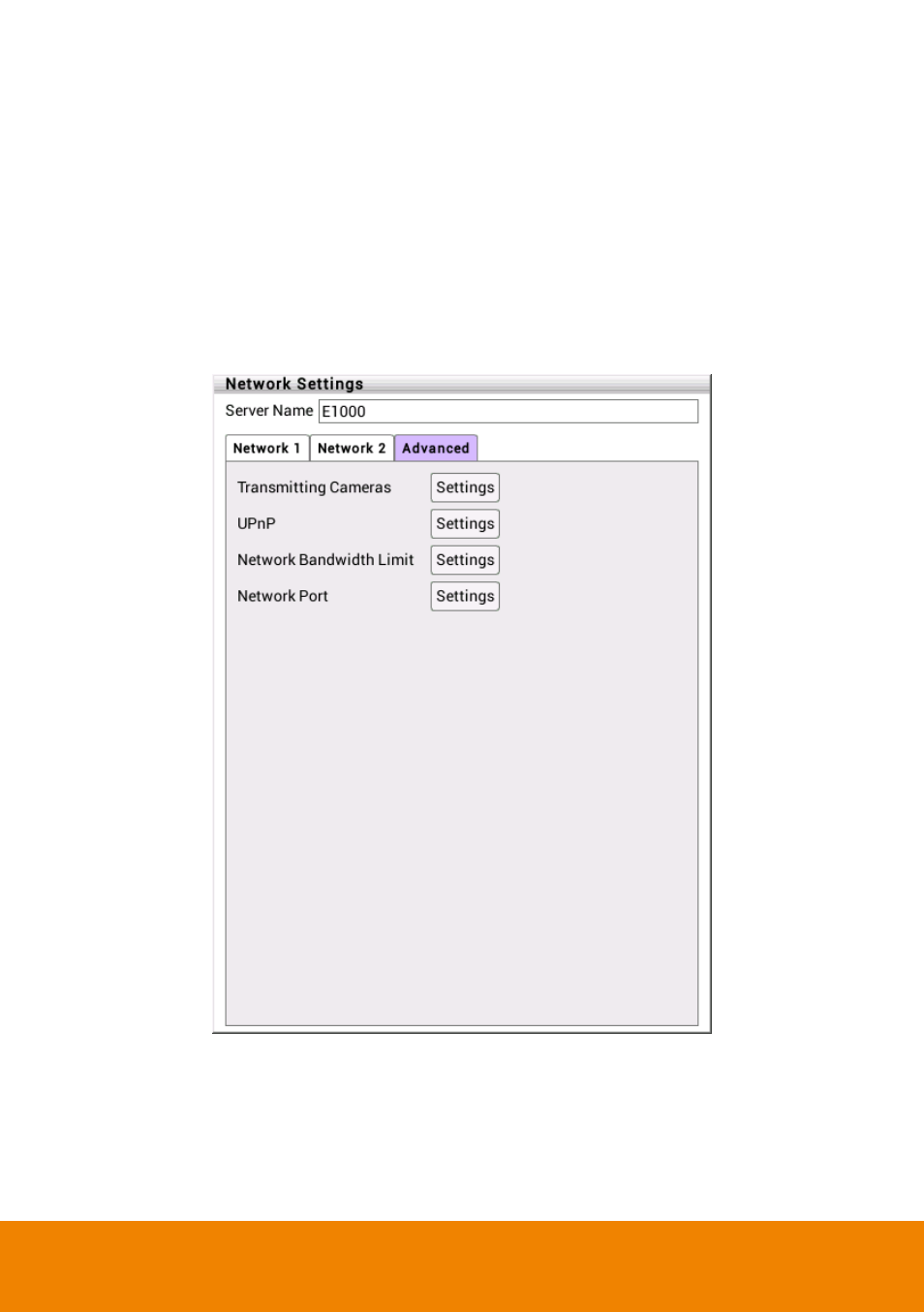 2 network advanced setting, Network advanced setting | AVer E1008H User Manual | Page 53 / 180