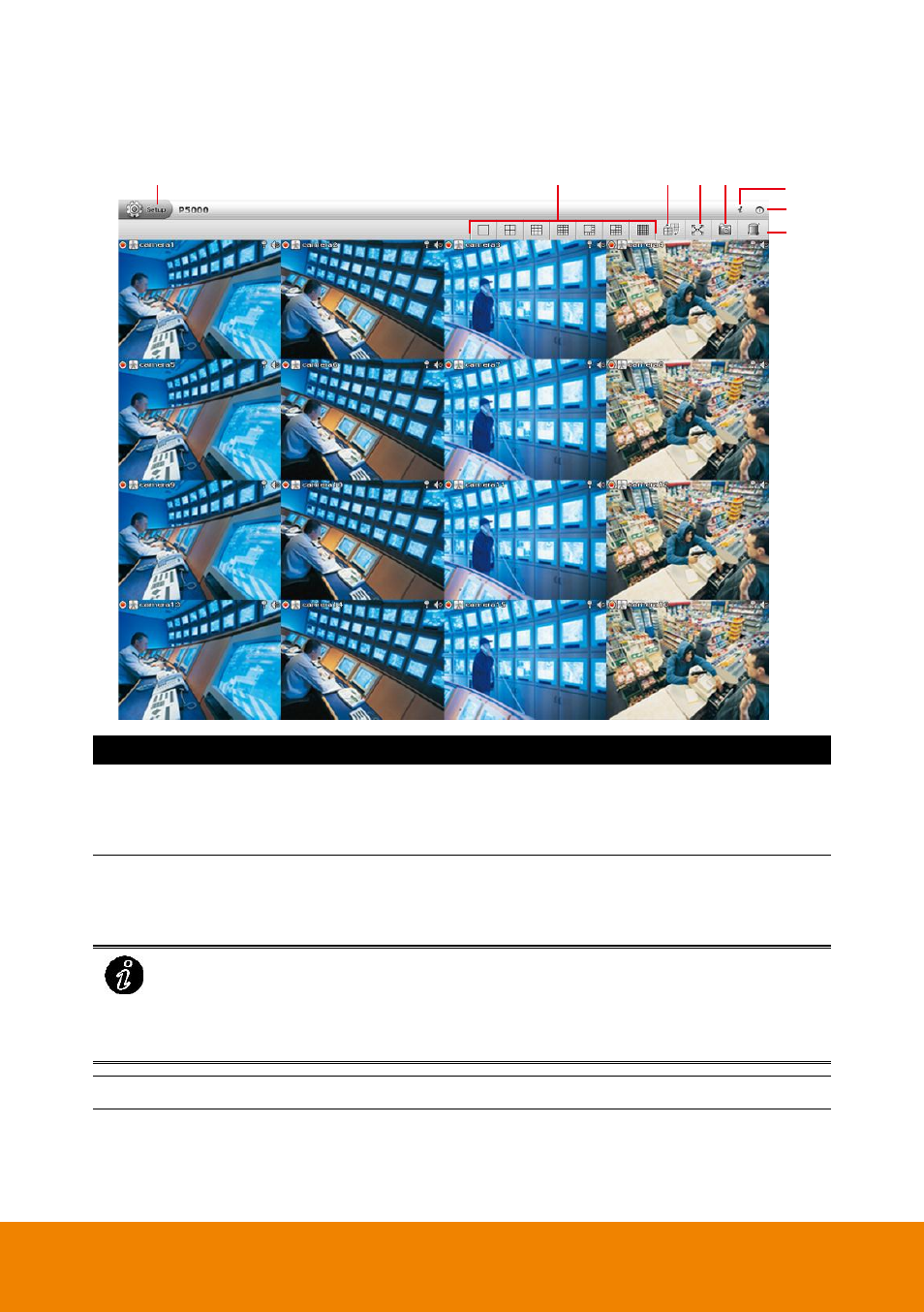 1 familiarizing function in preview compact mode, Familiarizing function in preview compact mode, Chapter 2.4.1 | AVer P5000 series User Manual | Page 31 / 177