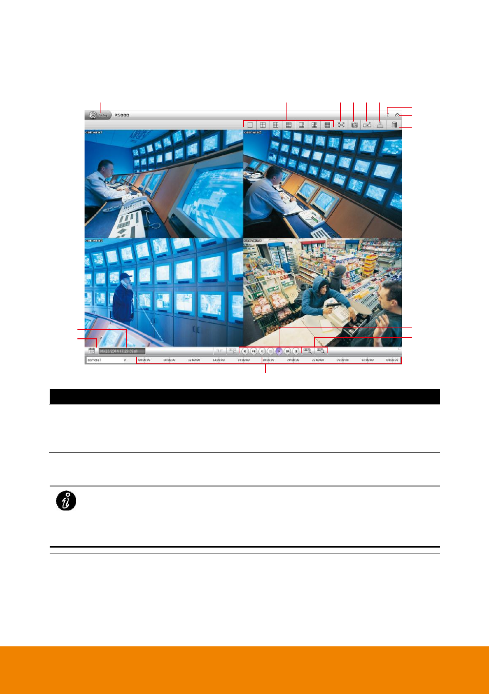 2 familiarizing function in playback compact mode, Familiarizing function in playback compact mode, Chapter 2.4.2 | AVer P5000 series User Manual | Page 33 / 177