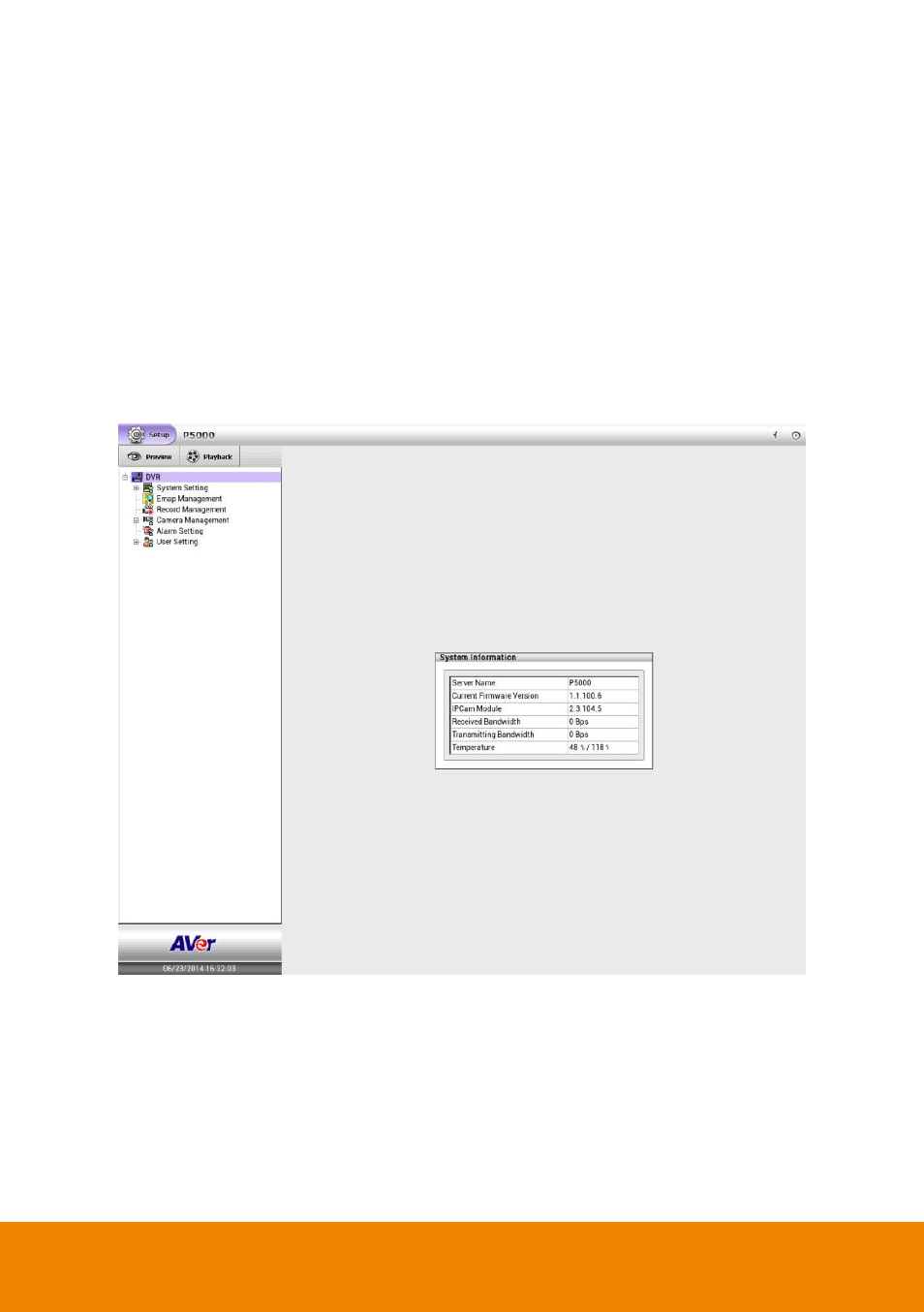 5 system setup, System setup | AVer P5000 series User Manual | Page 37 / 177