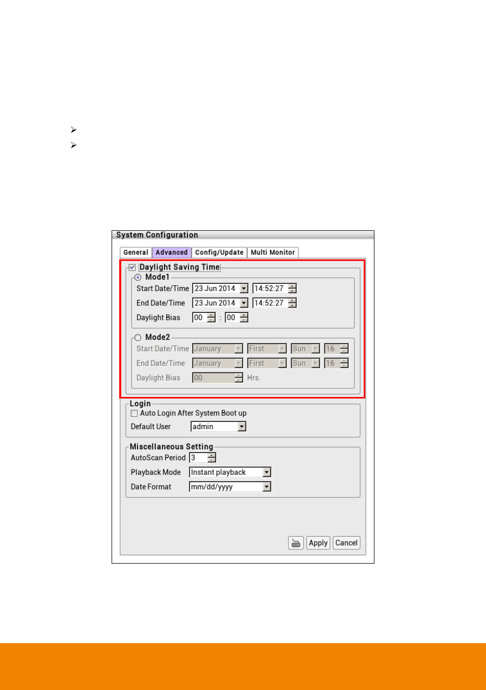 1 daylight saving time setting, Daylight saving time setting | AVer P5000 series User Manual | Page 40 / 177