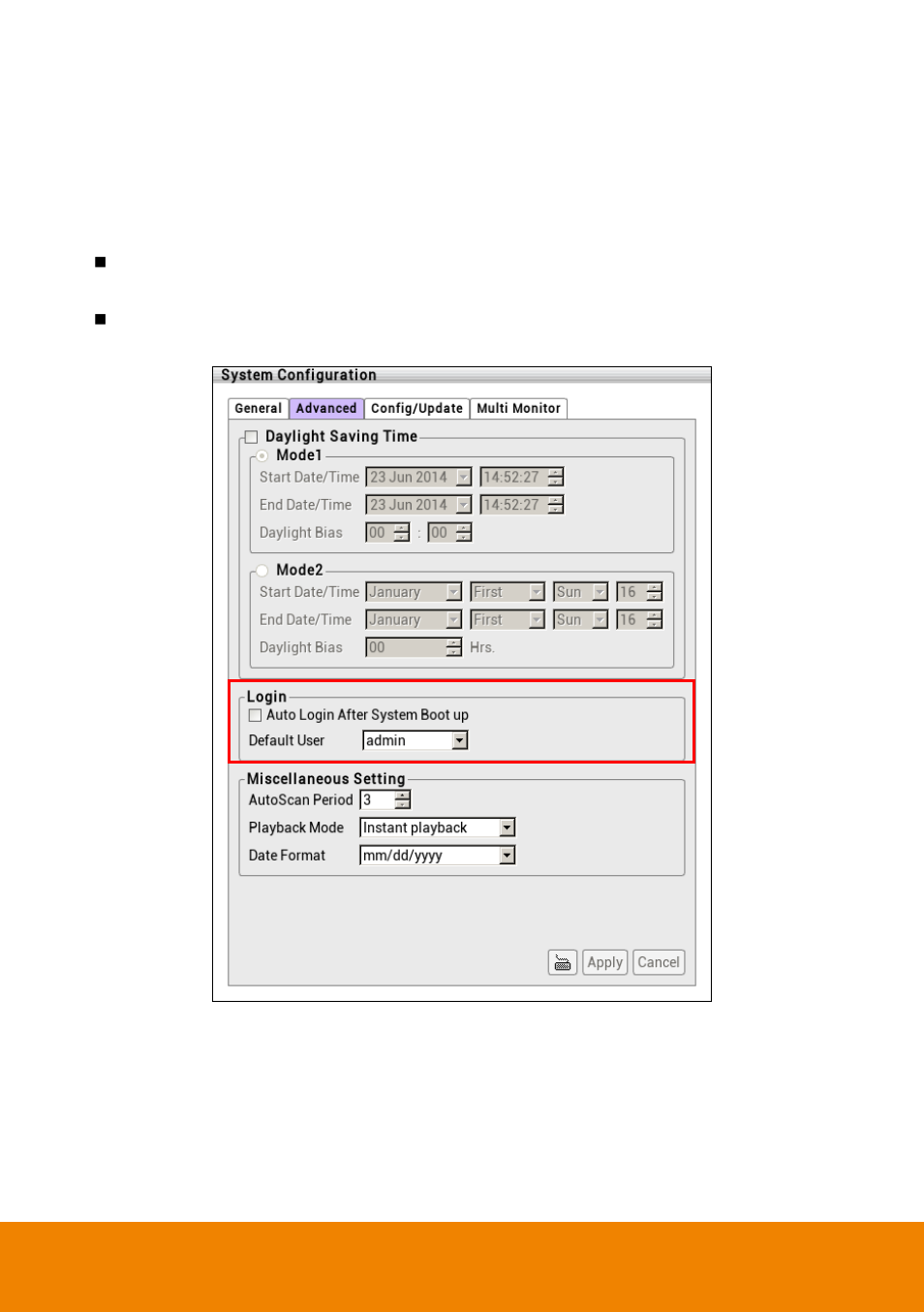 2 customizing system login setting, Customizing system login setting | AVer P5000 series User Manual | Page 41 / 177