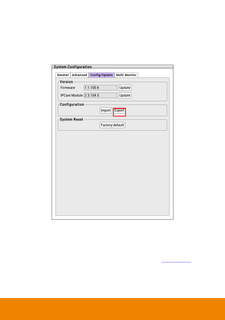 2 exporting nvr/dvr system configuration, Exporting nvr/dvr system configuration | AVer P5000 series User Manual | Page 45 / 177