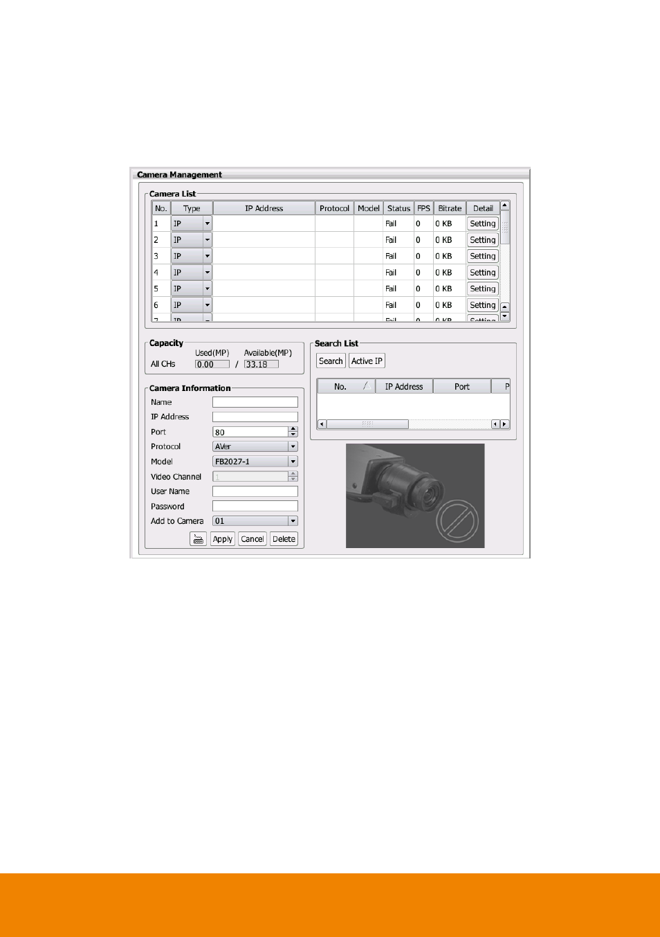 8 camera management, Camera management, Chapter 2.8 | AVer P5000 series User Manual | Page 66 / 177