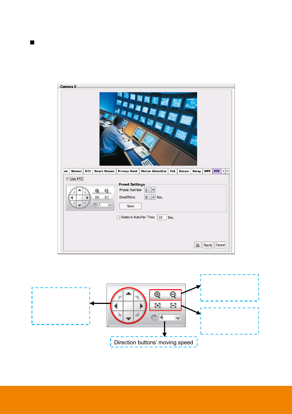 Ptz function | AVer P5000 series User Manual | Page 92 / 177