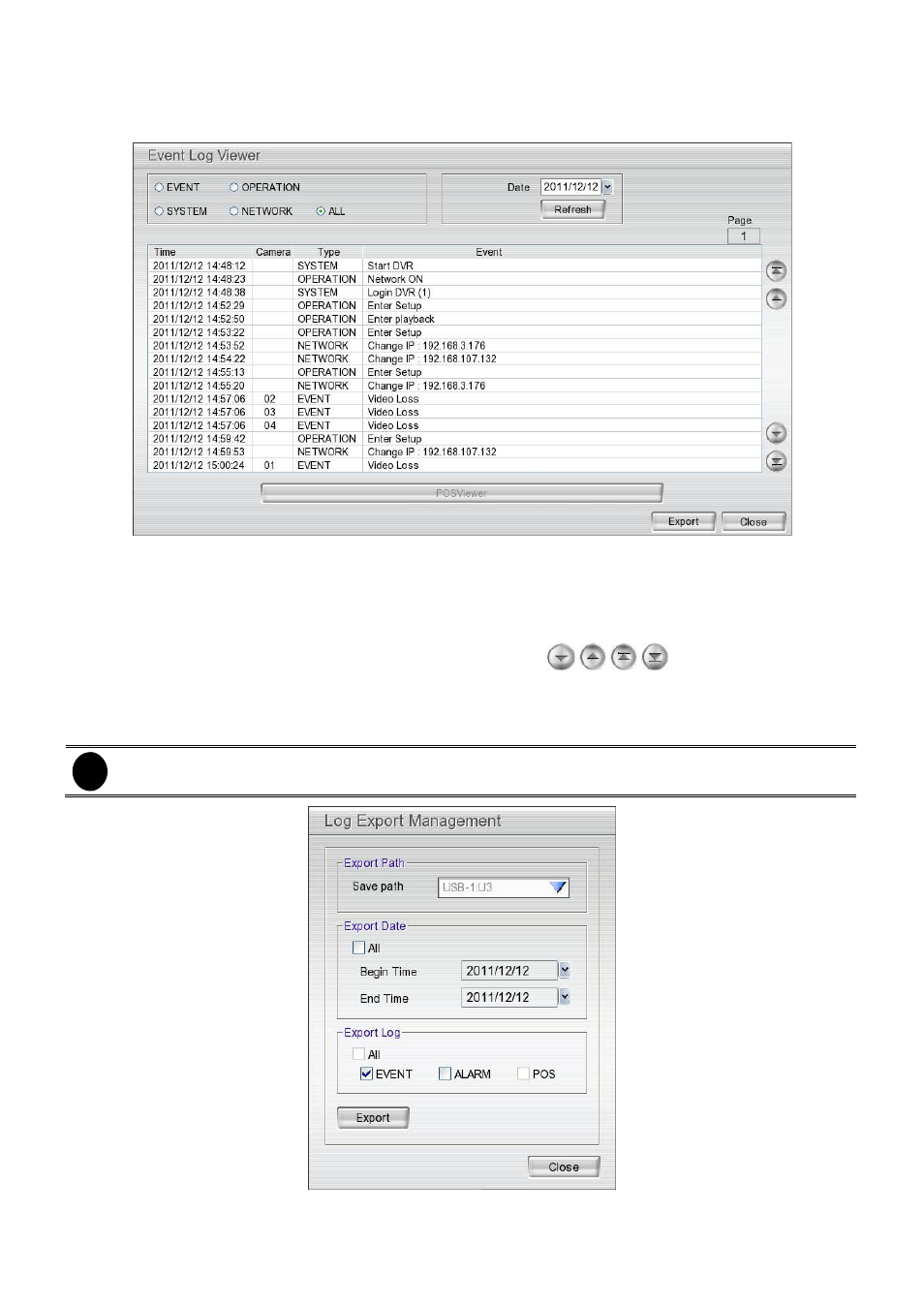 Using event log viewer, Chapter 2.2.3, 3 using event log viewer | AVer EXR6004-Mini user manual User Manual | Page 21 / 99