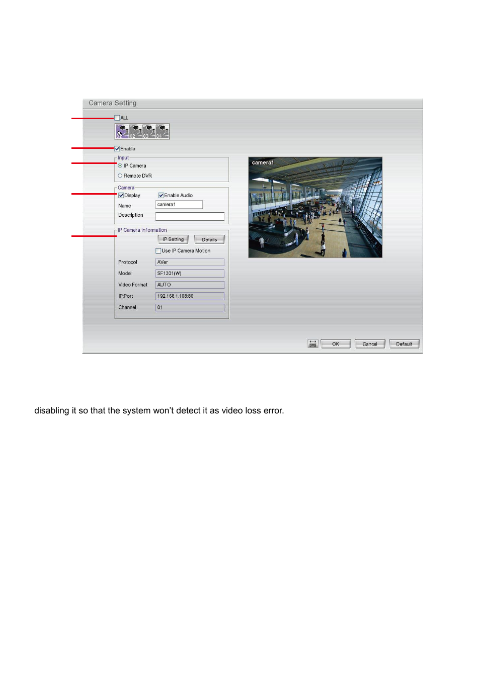 Camera setup, To setup the ip camera, 2 camera setup | 1 to setup the ip camera | AVer EXR6004-Mini user manual User Manual | Page 32 / 99