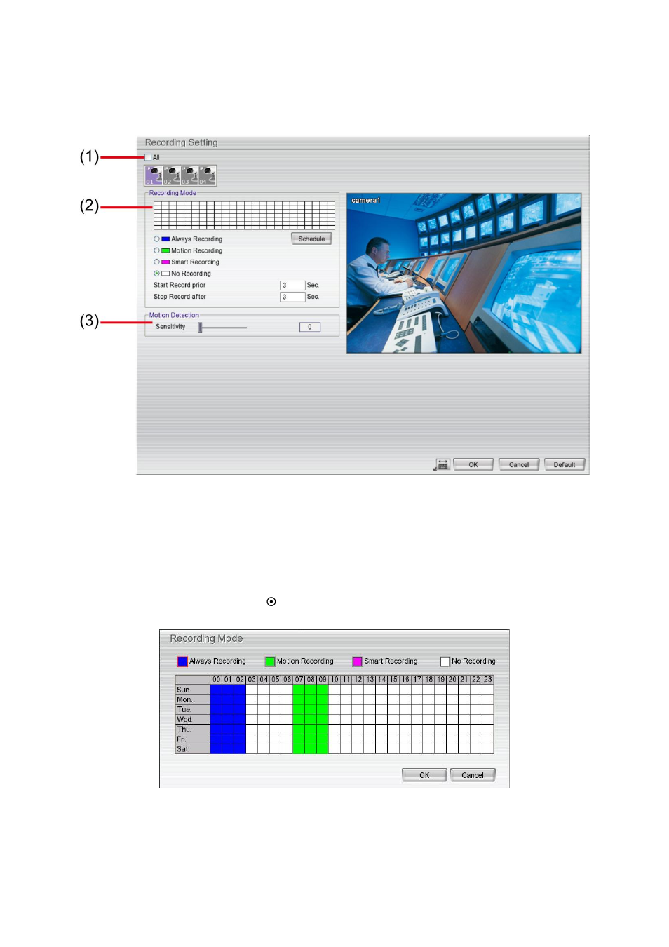 Recording setup, 3 recording setup | AVer EXR6004-Mini user manual User Manual | Page 38 / 99