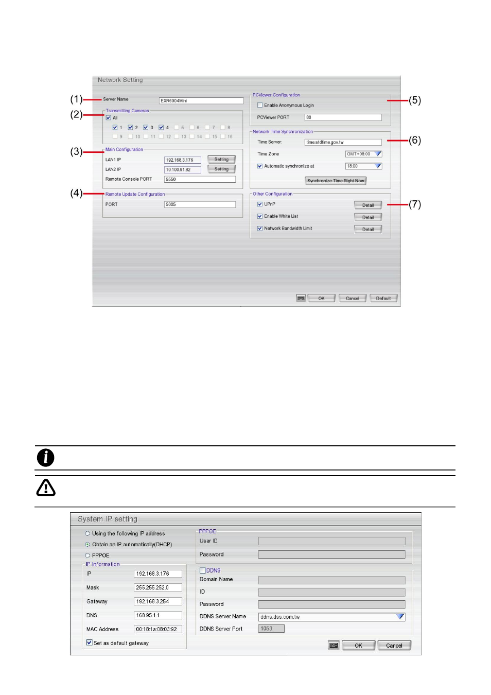 Network setup, 4 network setup | AVer EXR6004-Mini user manual User Manual | Page 40 / 99