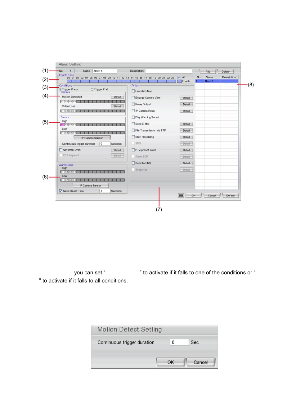 Alarm setting, 9 alarm setting | AVer EXR6004-Mini user manual User Manual | Page 53 / 99