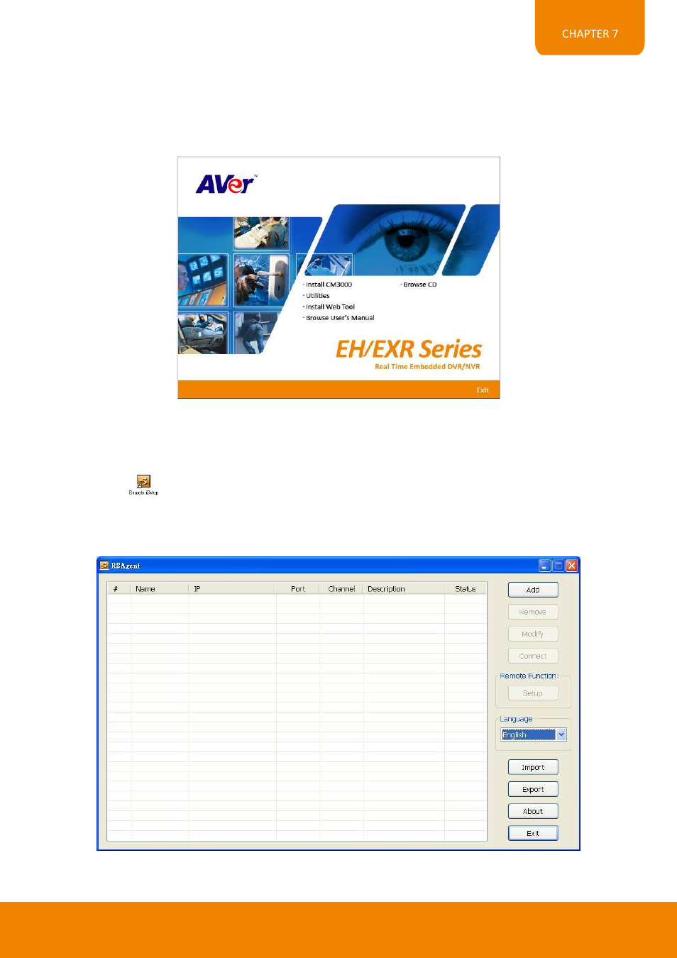 Chapter 5, Using the web tools, Remote isetup | To add dvr server, Chapter 5 using the web tools, 1 remote isetup, 1 to add dvr server | AVer EH11116H-4 series user manual User Manual | Page 151 / 159