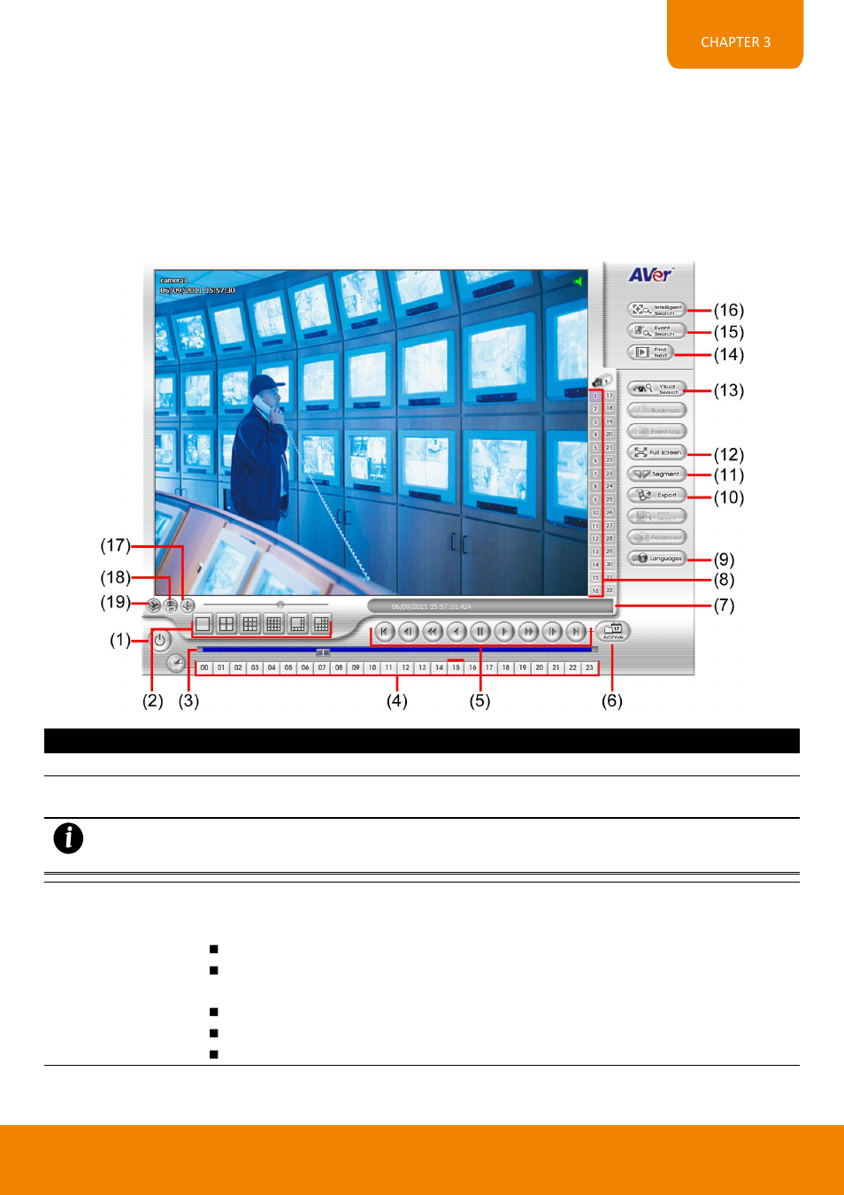 Using qplayer to playback backup video, 1 using qplayer to playback backup video | AVer EH11116H-4 series user manual User Manual | Page 97 / 159