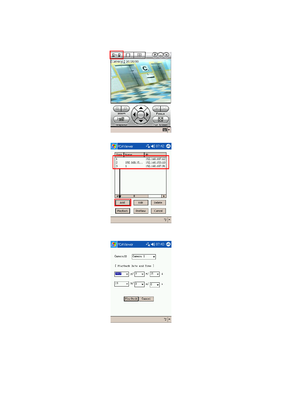 To playback in pdaviewer, 3 to playback in pdaviewer | AVer EH1116H-4 Nano user manual User Manual | Page 115 / 125