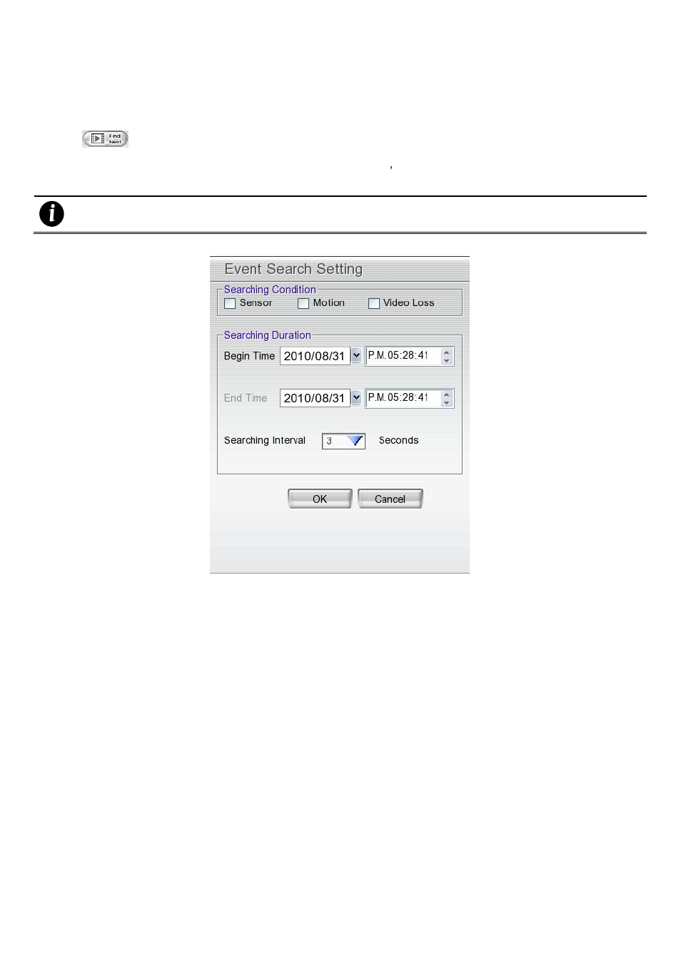 Using the event search, Chapter 2.3.3, 3 using the event search | AVer EH1116H-4 Nano user manual User Manual | Page 39 / 125