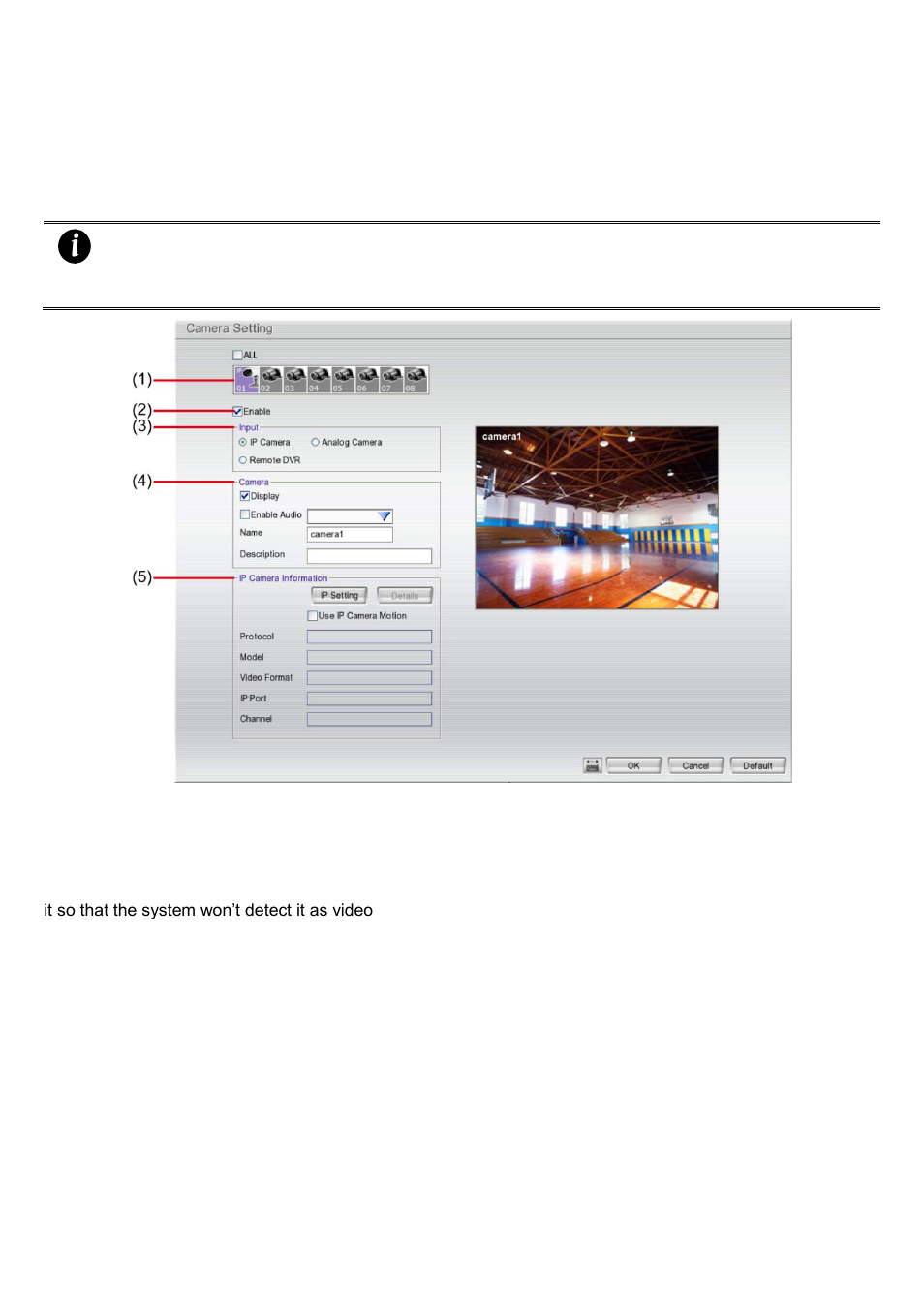 Camera setup, To setup ip camera, Chapter 3.2.1 | 5) ip camera information, 2 camera setup, 1 to setup ip camera | AVer EH1116H-4 Nano user manual User Manual | Page 46 / 125