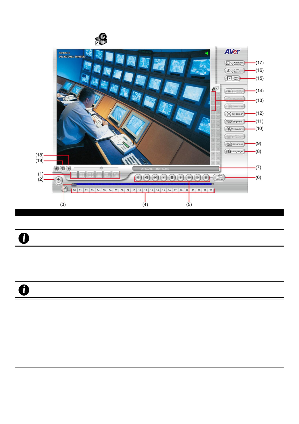 Familiarizing the buttons in usb playback console | AVer EH1116H-4 Nano user manual User Manual | Page 73 / 125