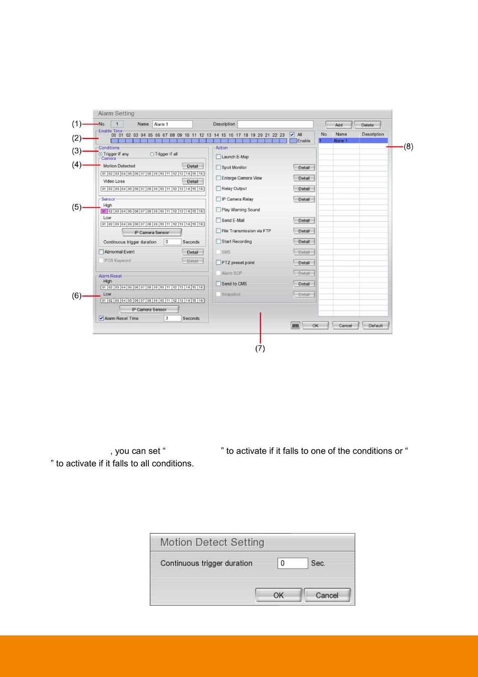 Alarm setting, 9 alarm setting | AVer EH6216H+ user manual User Manual | Page 100 / 157