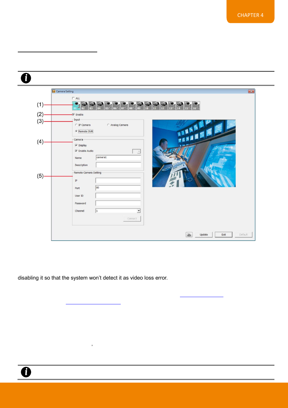 Remote dvr camera setting | AVer EH6216H+ user manual User Manual | Page 121 / 157