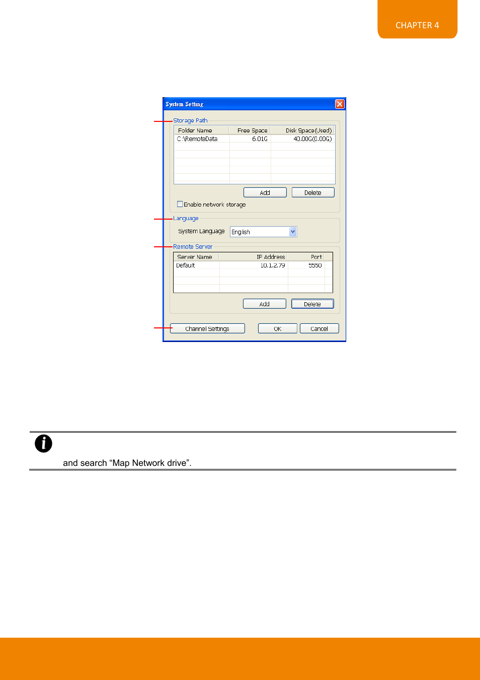 1 to setup remote console setting, Chapter 4.2.1 | AVer EH6216H+ user manual User Manual | Page 137 / 157