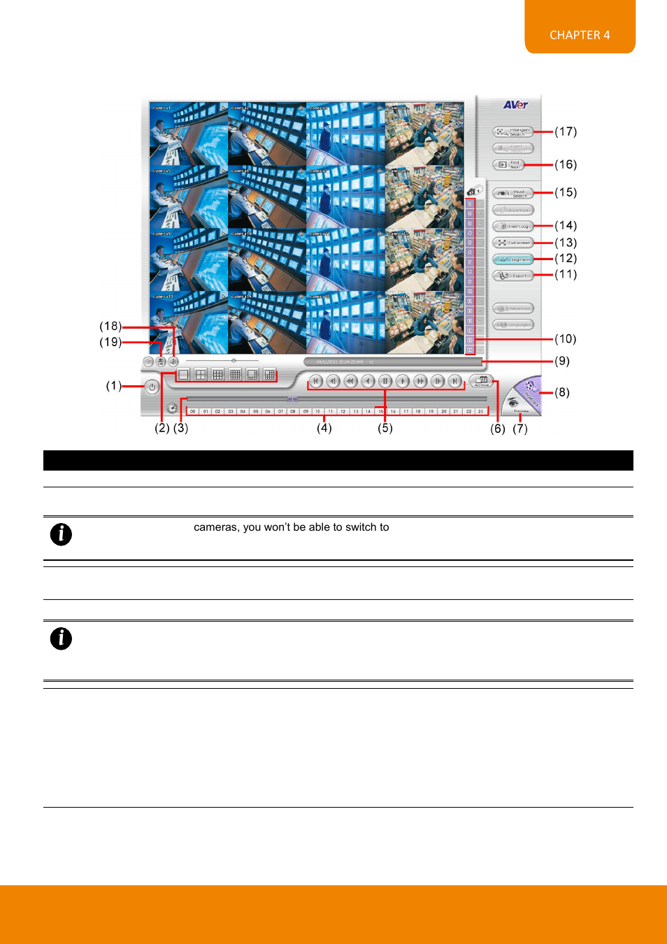 1 familiarizing the buttons in local playback | AVer EH6216H+ user manual User Manual | Page 141 / 157