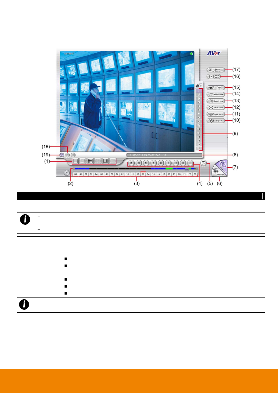 Familiarizing the buttons in playback mode, Chapter, 3 familiarizing the buttons in playback mode | AVer EH6216H+ user manual User Manual | Page 52 / 157