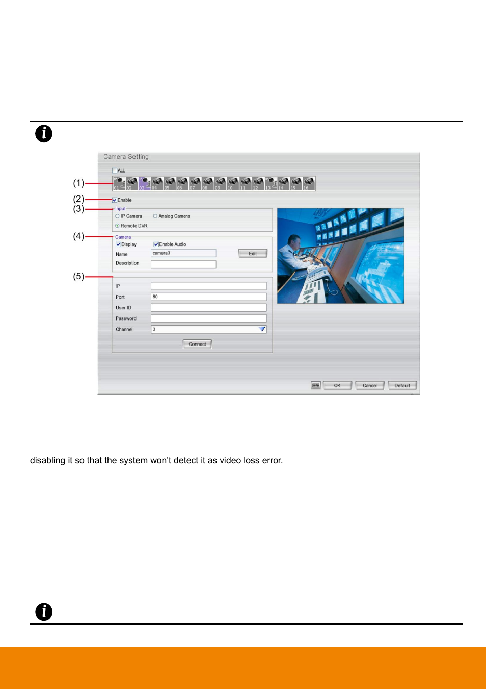 4 to setup camera from the remote dvr(fixed mode) | AVer EH6216H+ user manual User Manual | Page 78 / 157