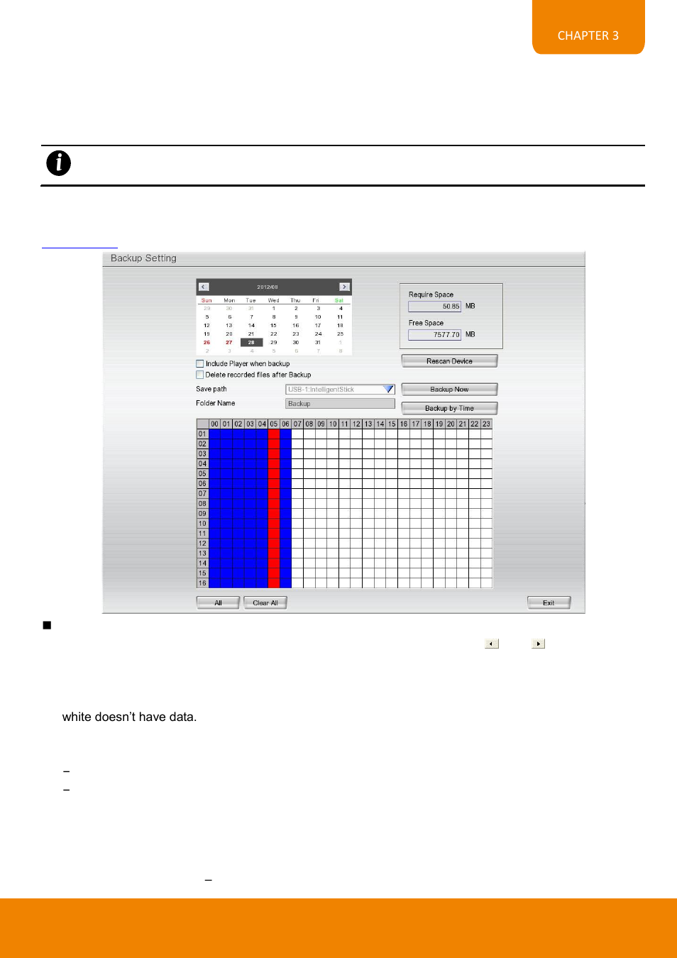 Backup setup, Chapter 3.6, 6 backup setup | AVer EH6216H+ user manual User Manual | Page 91 / 157