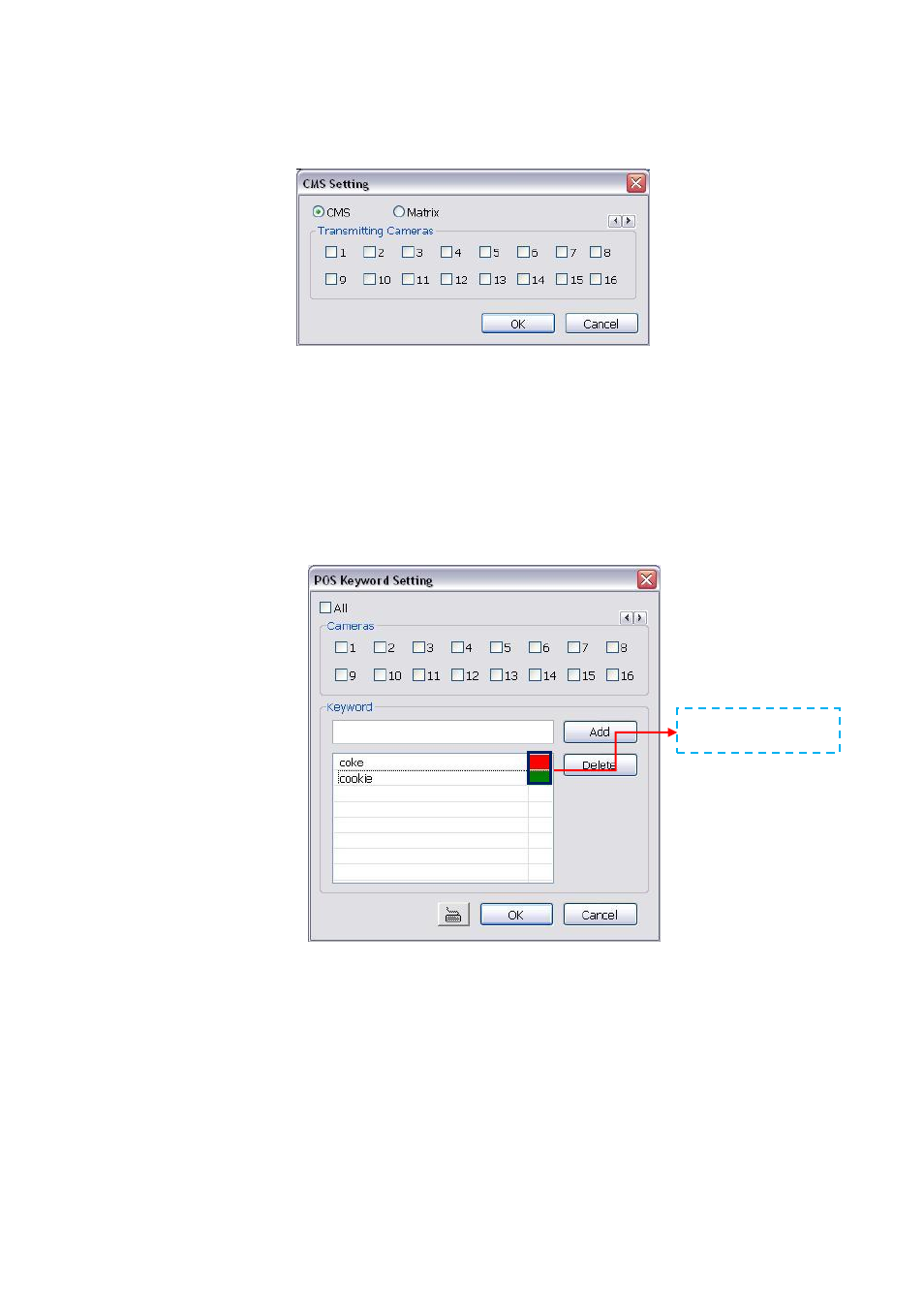 9 to setup cms setting, 10 to setup pos keyword setting, Chapter 4.9.9) | AVer IWH3216 Touch3216 Touch II user manual User Manual | Page 108 / 179