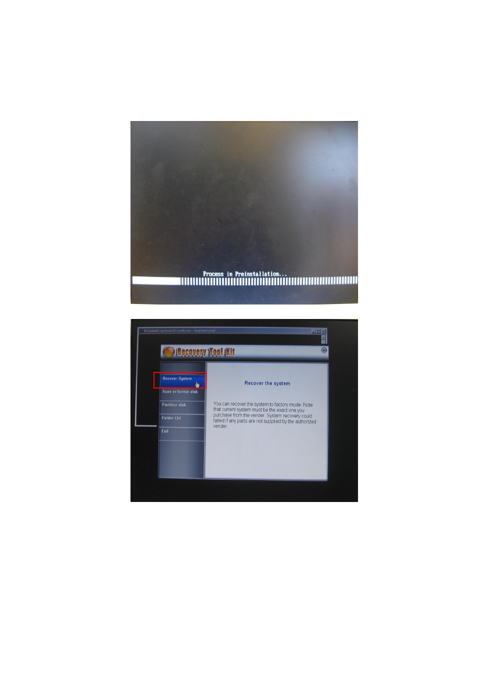 Appendix c, Using recovery cd to recovery system, Appendix c using recovery cd to recovery system | AVer IWH3216 Touch3216 Touch II user manual User Manual | Page 169 / 179