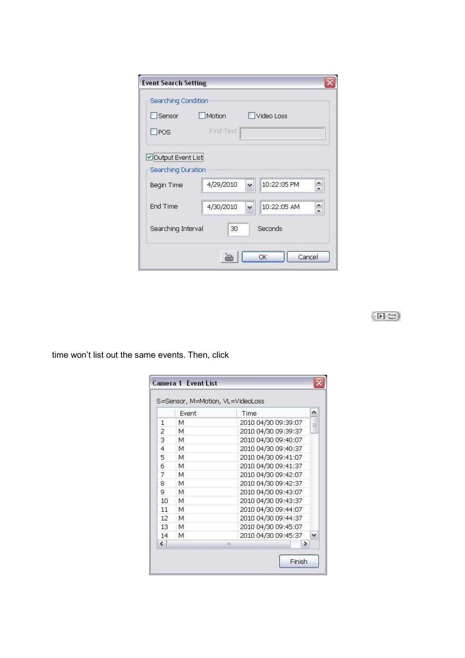 4 to search using the event search | AVer IWH3216 Touch3216 Touch II user manual User Manual | Page 37 / 179