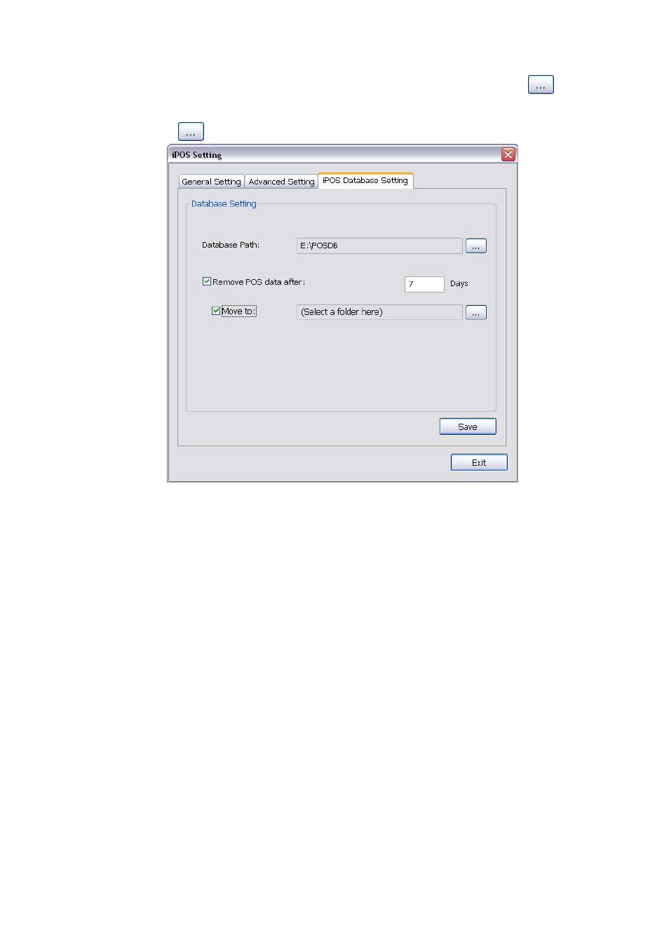Pos database setting | AVer IWH3216 Touch3216 Touch II user manual User Manual | Page 66 / 179