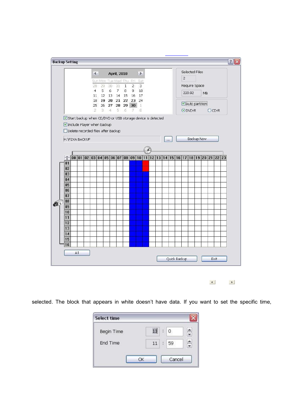 6 backup setting, 1 to backup file | AVer IWH3216 Touch3216 Touch II user manual User Manual | Page 92 / 179
