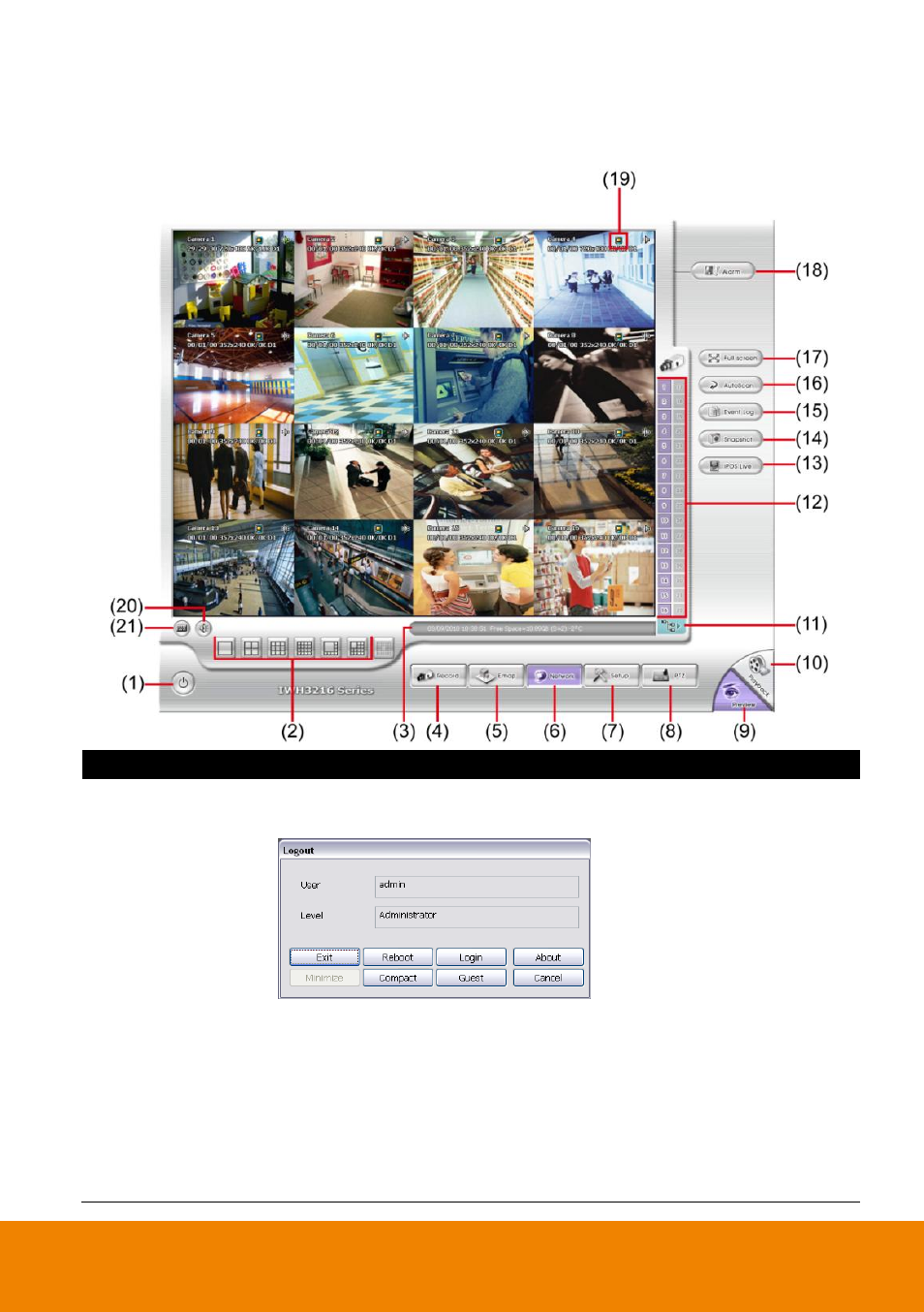 Function buttons in preview mode | AVer IWH3216 Touch3216 Touch II quick guide User Manual | Page 13 / 22