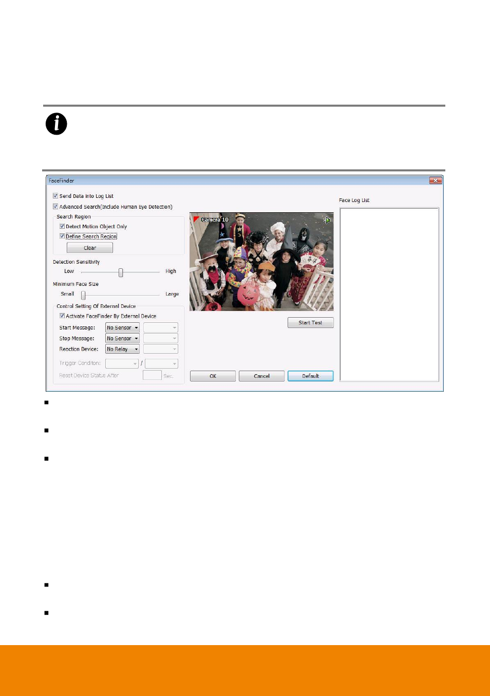 To setup the facefinder, Chapter 5.2.2, 2 to setup the facefinder | AVer IWH5000 series User Manual | Page 117 / 247