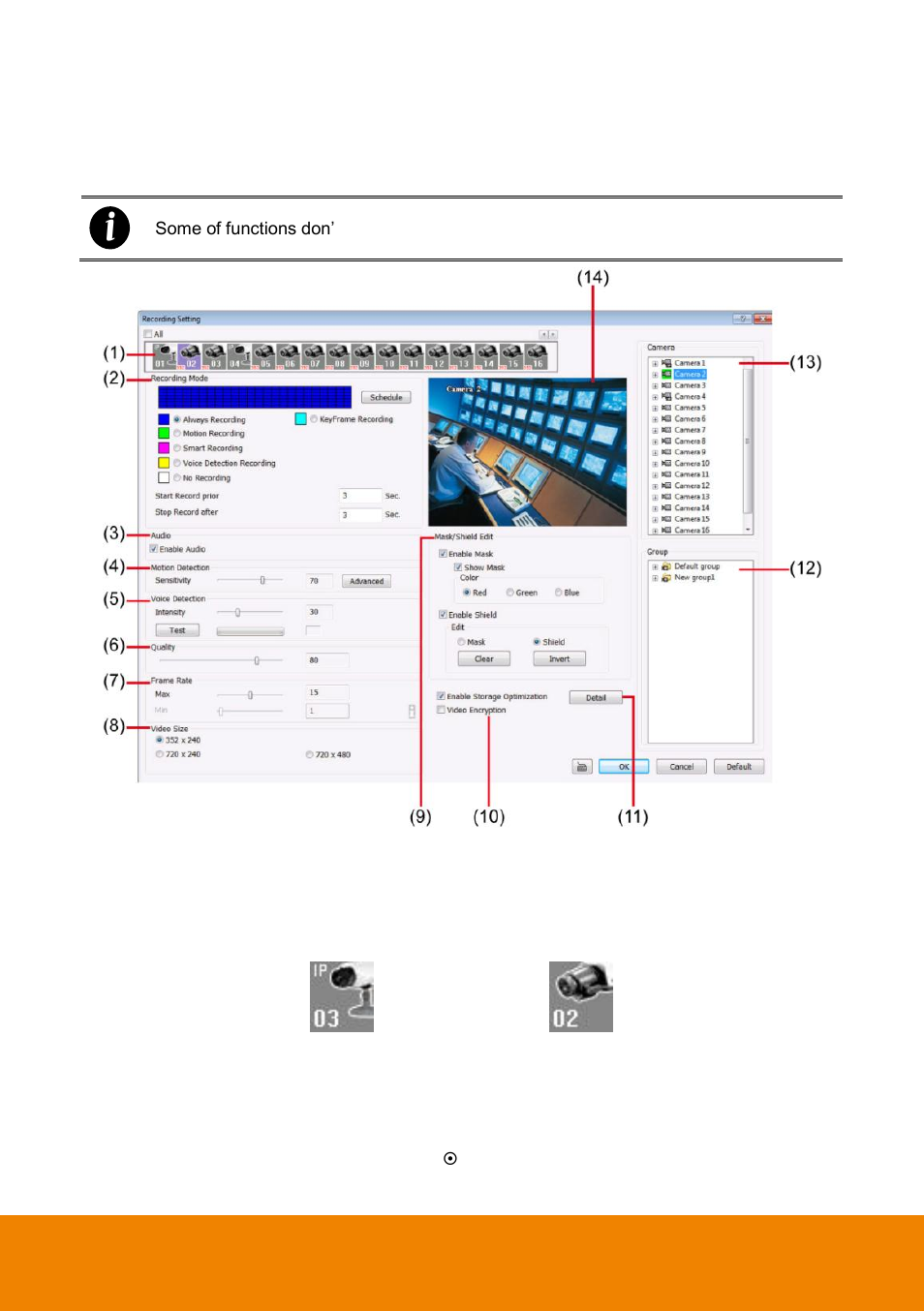 Recording setting, 3 recording setting | AVer IWH5000 series User Manual | Page 125 / 247