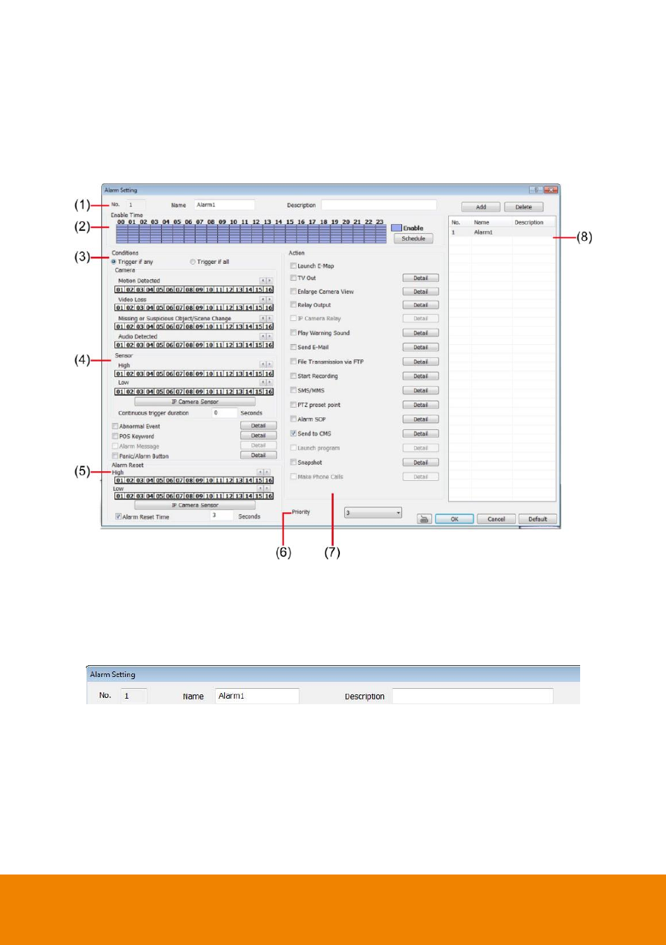 Alarm setting, 9 alarm setting | AVer IWH5000 series User Manual | Page 142 / 247