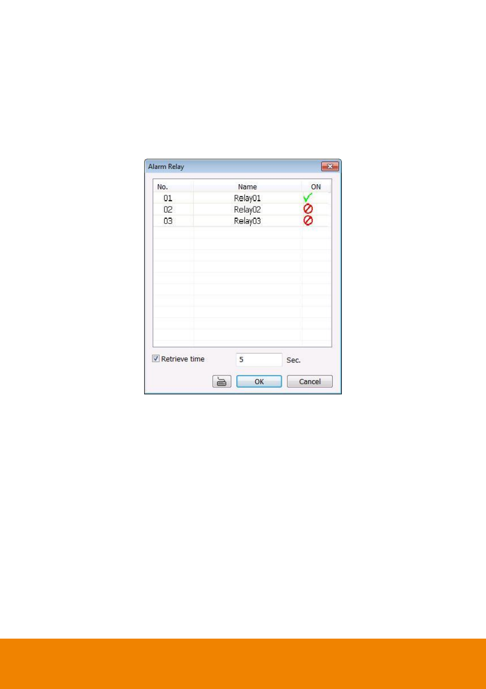 To setup alarm relay, Chapter 5.9.1, Chapter 5.9.2) | 1 to setup alarm relay | AVer IWH5000 series User Manual | Page 151 / 247