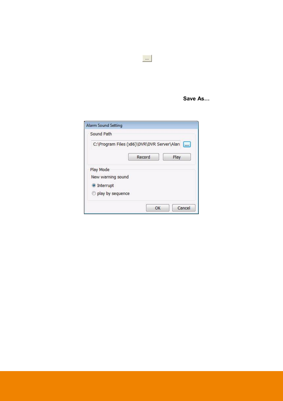 To setup the alarm sound setting, 2 to setup the alarm sound setting | AVer IWH5000 series User Manual | Page 152 / 247