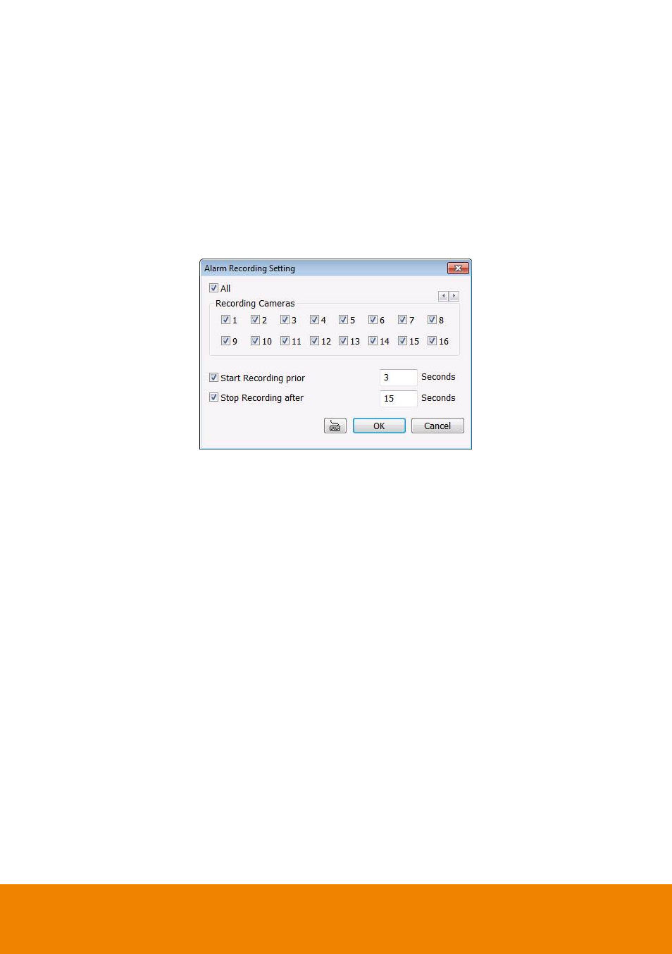 To setup alarm recording setting, Chapter 5.9.5, 5 to setup alarm recording setting | AVer IWH5000 series User Manual | Page 155 / 247